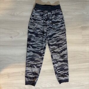 Wonder Nation Jogger Pants Kids Boys Gray Black Camo Print Size L 10-12